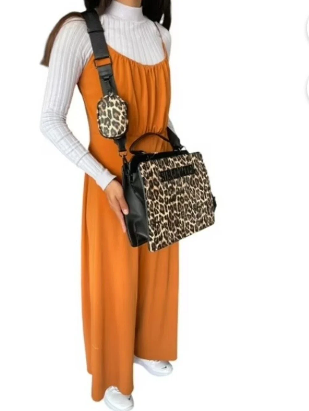 🆕️👜Steve Madden XL Bevelyn Leopard Satchel